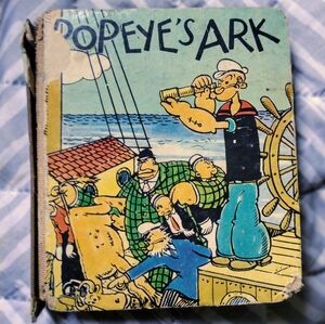 Vintage 1936 Saalfield Popeyes Ark Little Big Book